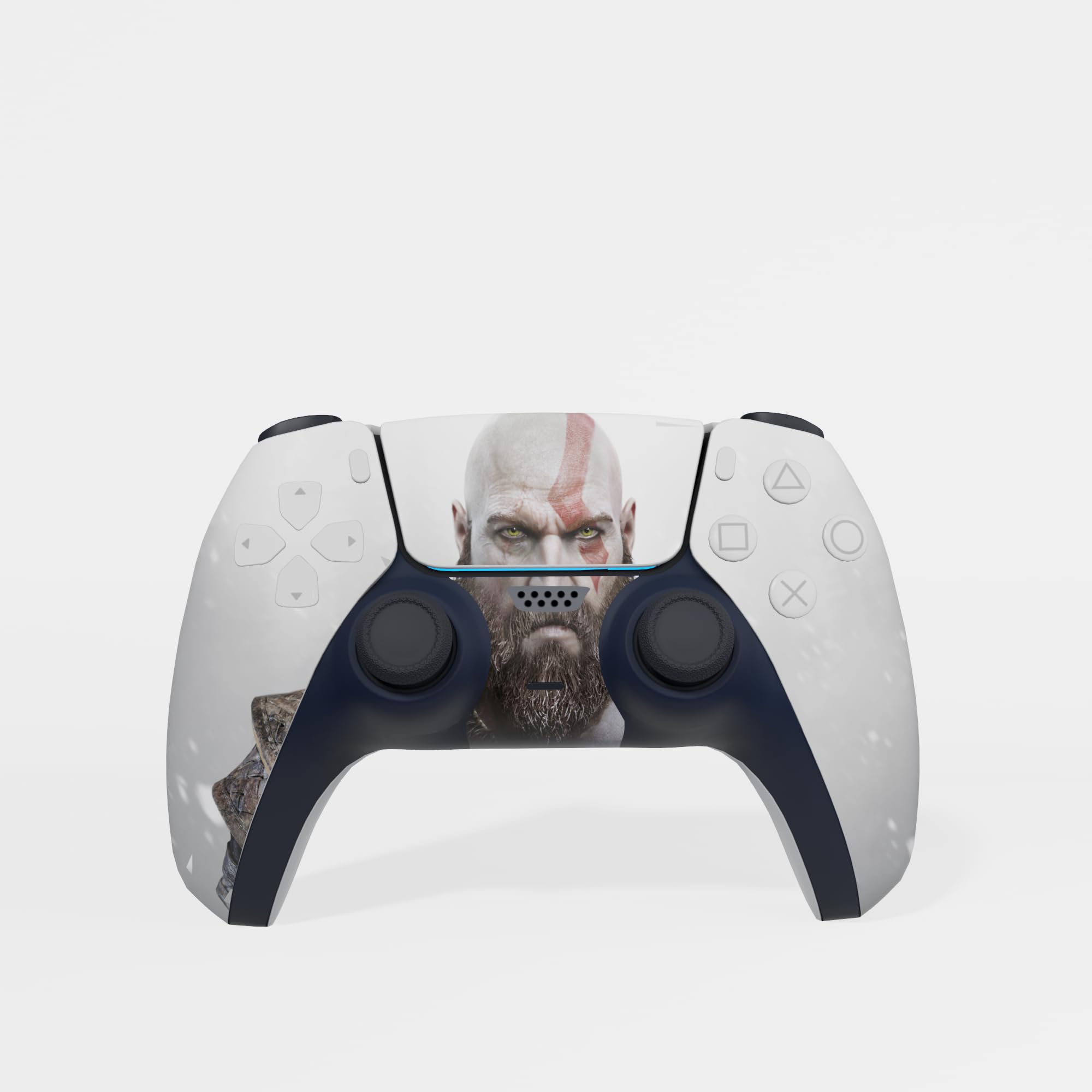 MaD Vision® Extra-Durable Skin Kit per PlayStation 5 (PS5) Digital | Set di Pellicole Adesive in Vinile Opaco per la Console e 2 Controller - per God of War|GOW Design