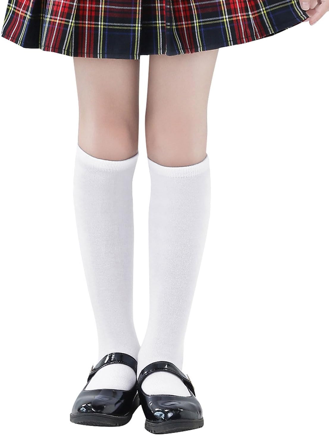 Century Star Girls Knee High Socks School Uniform Socks for Girls Boys Dress Sock Kids Stockings Seamless Sock Solid