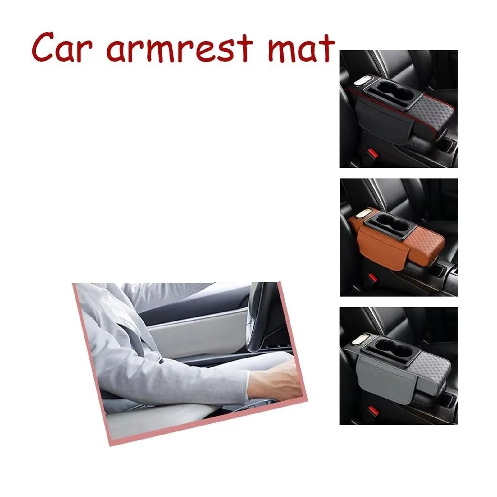 Altezza Cuscino Scatola Portaoggetti Console Bracciolo Universale Auto