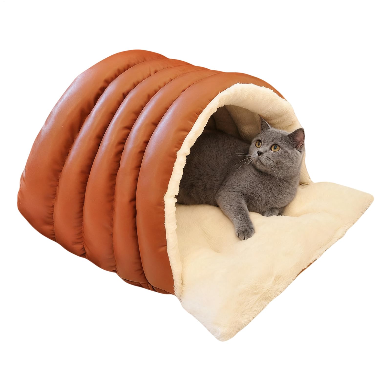 Lit doux d'intérieur isolant et cabane protectrice pour chatons