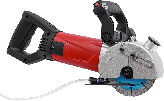 Wall Groove Cutting Machine, 2800W Slotting Machine Wall Chaser, 110V Electric Grooving Concrete Cutter, Adjustable Depth and Width Brick Slotting Groover with Blades