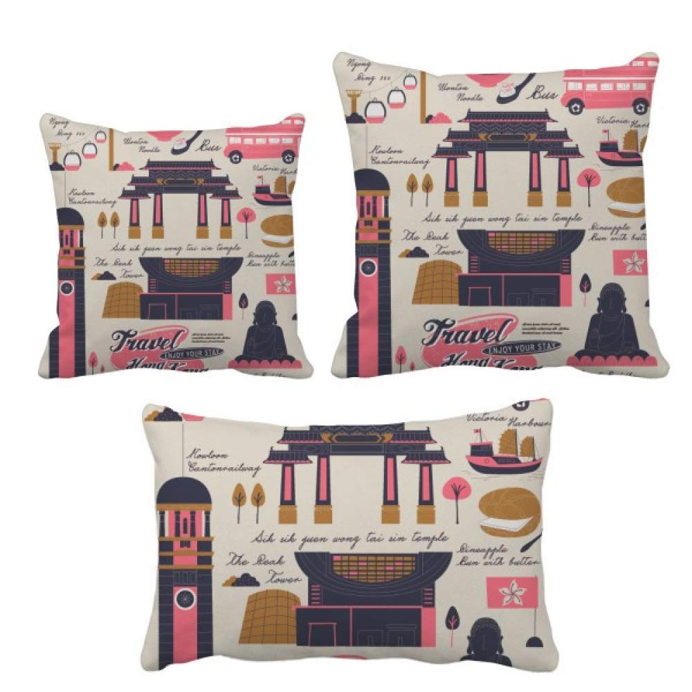 Coussin Voyage en Chine avec insert pour soulager le dos sur le canapé