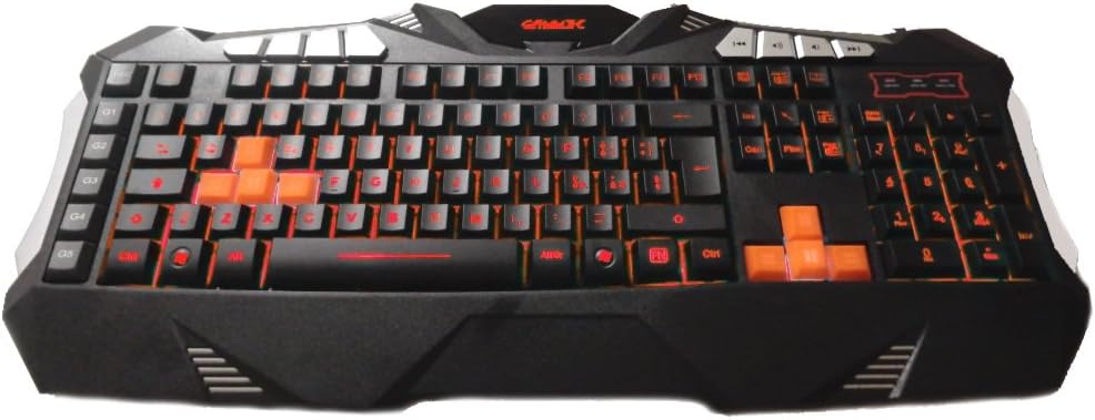 GAMMEC KBGAG1 Gaming Keyboard, XCommand with Macro Keys 64 KB, 7 Color Backlight