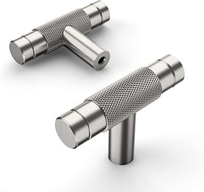 10 Pack Cabinet Knurled Knobs Matte Black And Champagne - View #10