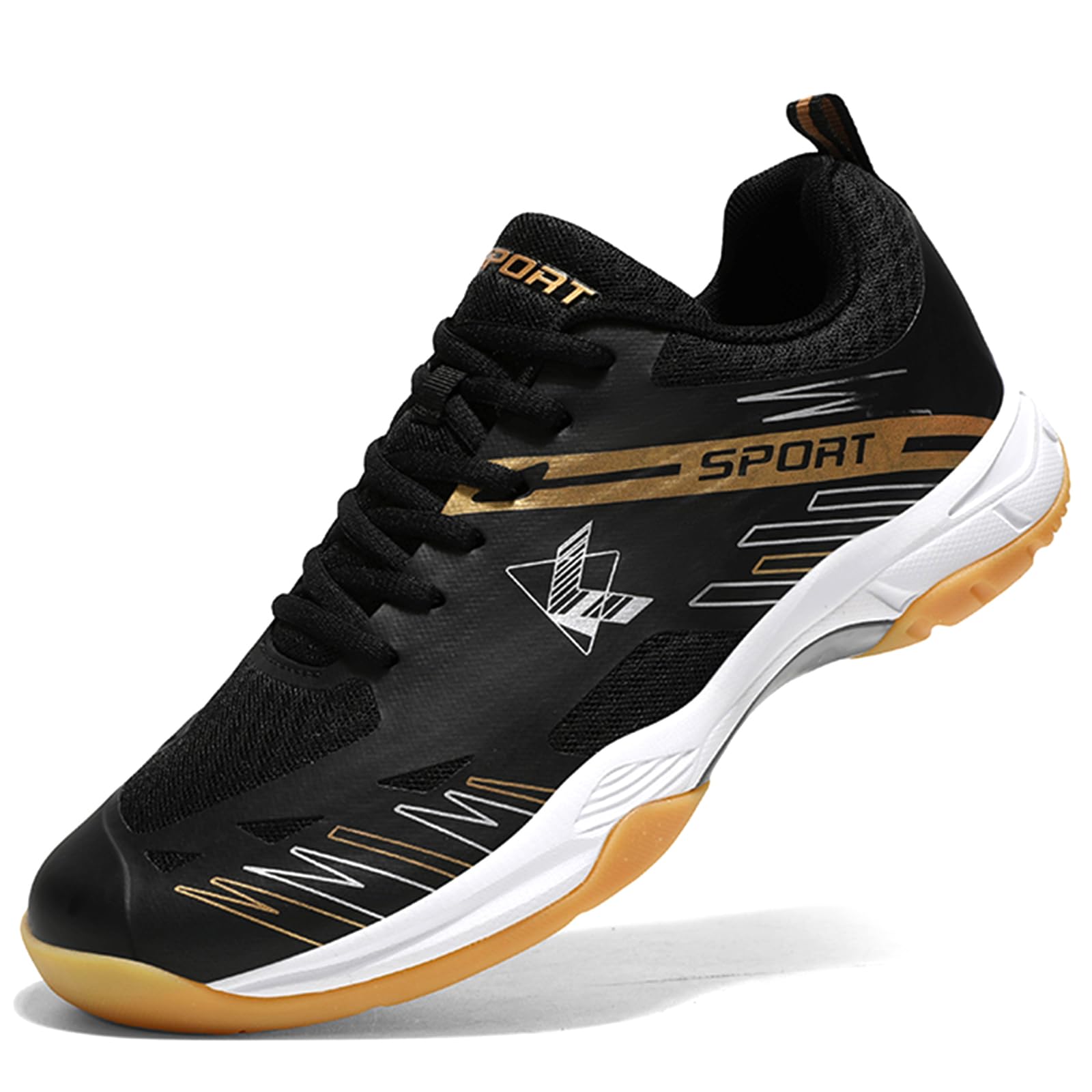 NGARY Chaussures de Badminton Respirantes pour Hommes et Femmes, Baskets de Raquette de Pickleball, de Squash, de Volley-Ball, d'entraînement sur Terrain intérieur et extérieur