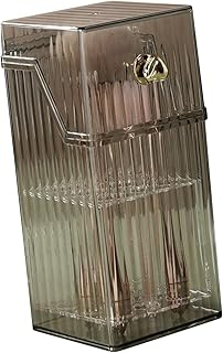 GLOGLOW Cosmetic Brush Storage Box, Plastic M...