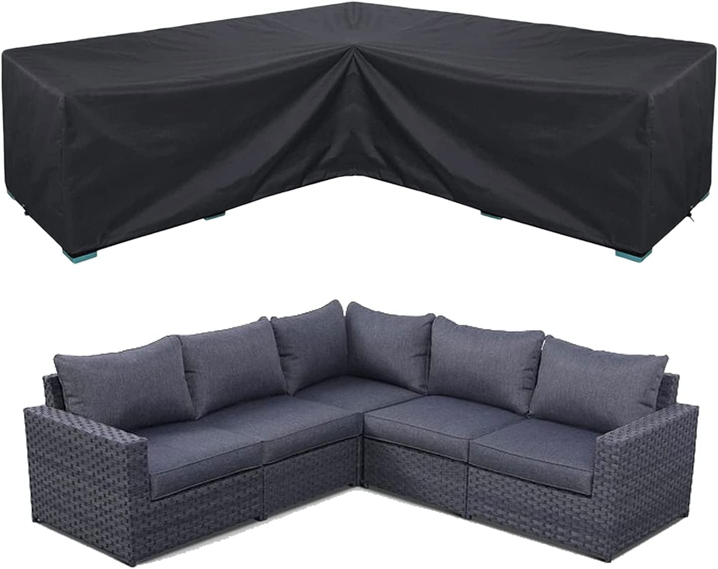 PATIO PLUS LShape Garden sofa Cover, Waterproof, Windproof, AntiUV