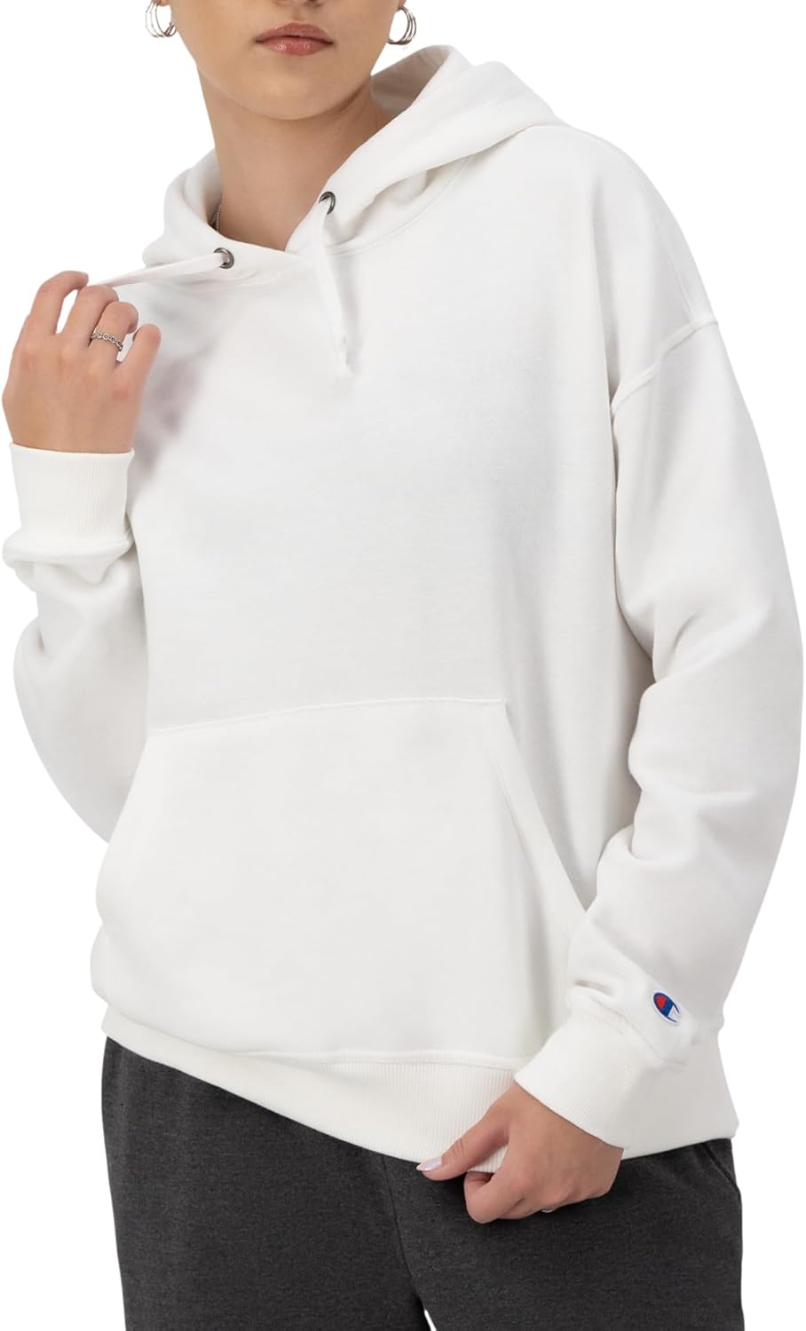 Champion womens Hoodie, Blank Canvas, Powerblend Midweight Fleece Hoodie for Women