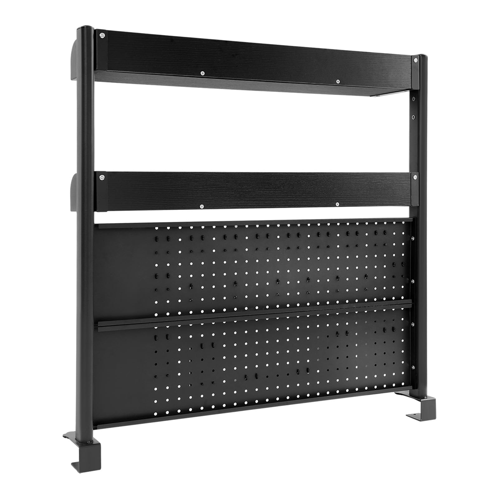 Pince sur étagère de bureau à 2 niveaux - Organiseur de bureau (noir)