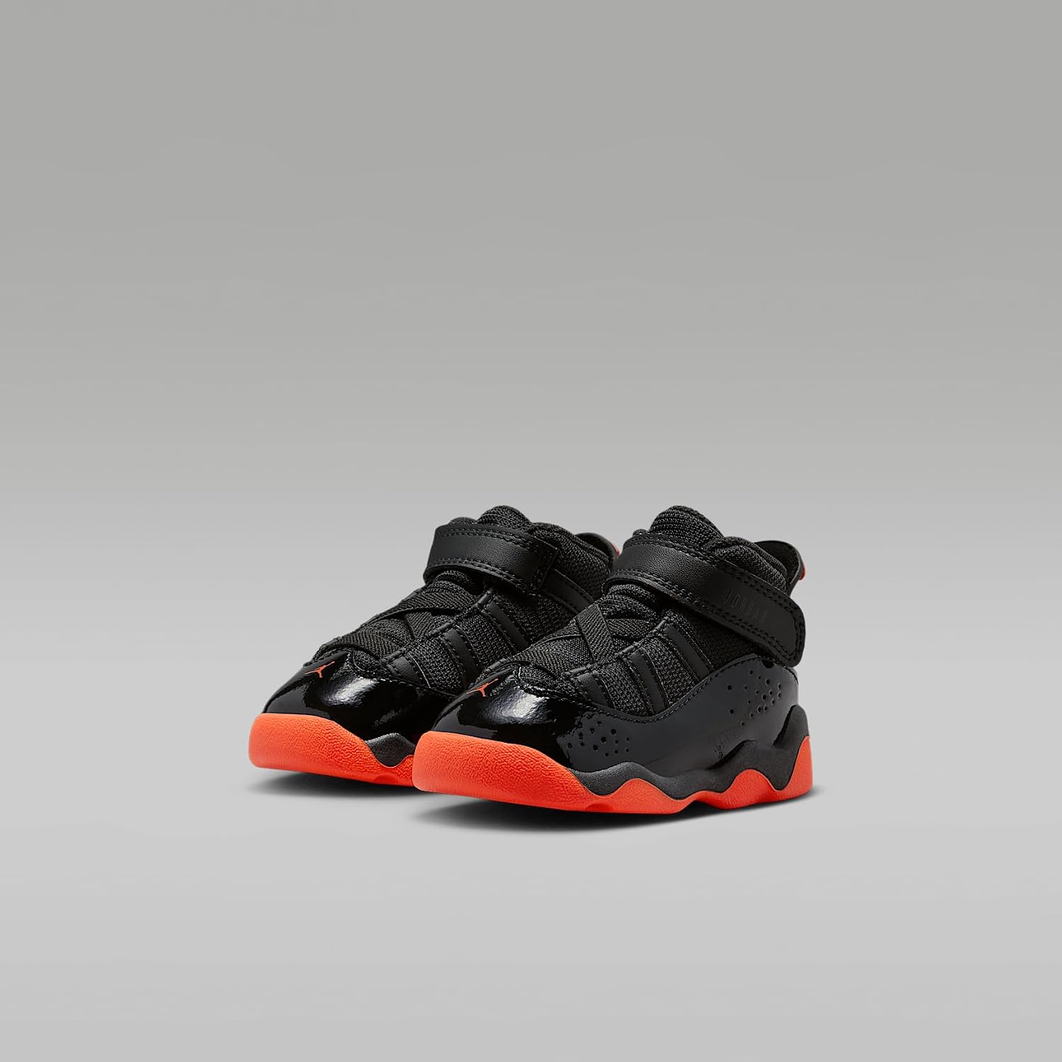 Jordan 6 Rings Baby/Toddler Shoes (Black/Black/Infrared 23)