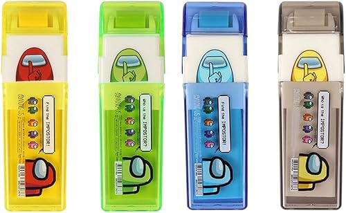 Among Us Roller Eraser - Estuche para rodillo de afeitar para una fácil extracción de recogida, 1 unidad (amarillo)