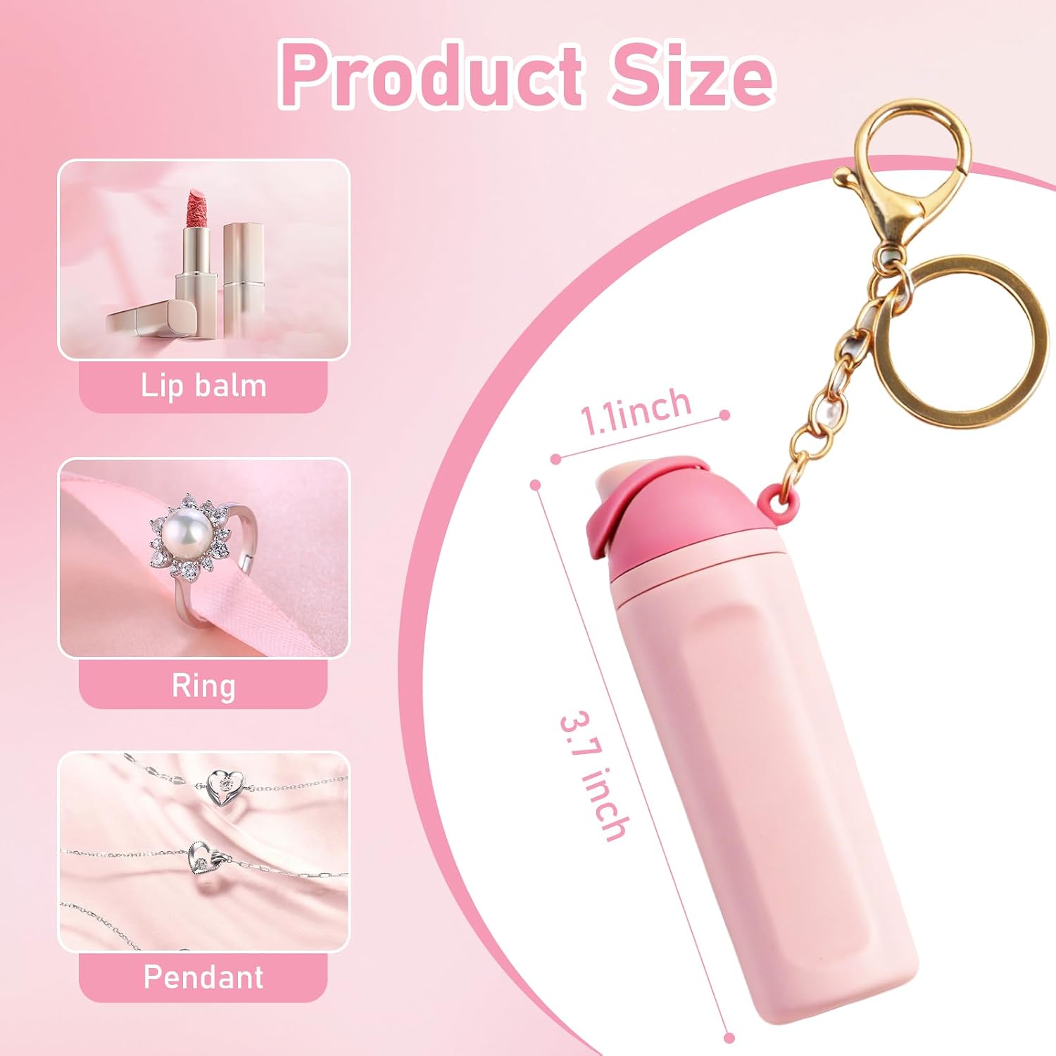 12 Pack Mini Tumbler Keychains for Owalas Water Bottles, Cute Mini Cup Keychain with Chapstick/Lip Balm Holder, Trendy Charms Accessories for Women & Girls