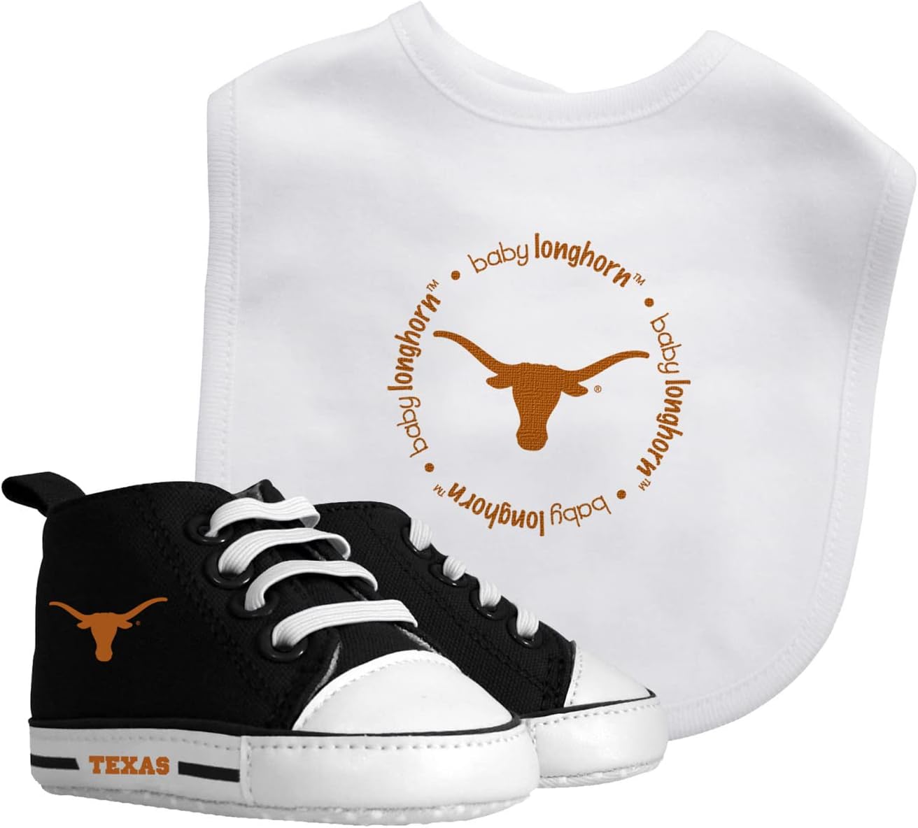 Baby Fanatic NCAA 2-Piece Gift Set - Bib & Pre-Walkers