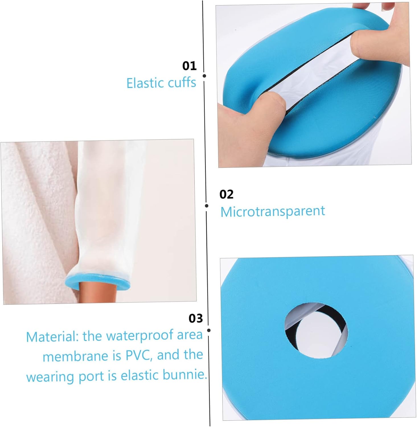 Shower Cast Cover for Elbow Protective Case Bandage Holder Reusable Elastic