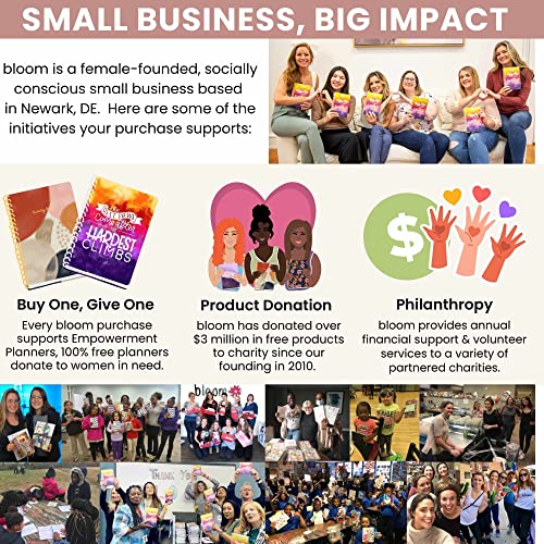 Bloom Daily Planners 2023-2024 Academic Year Hanging Wall/Desk Monthly Calendar Pad (July 2023 - July 2024) - 11" X 17" - Seasonal Designs #TOP7