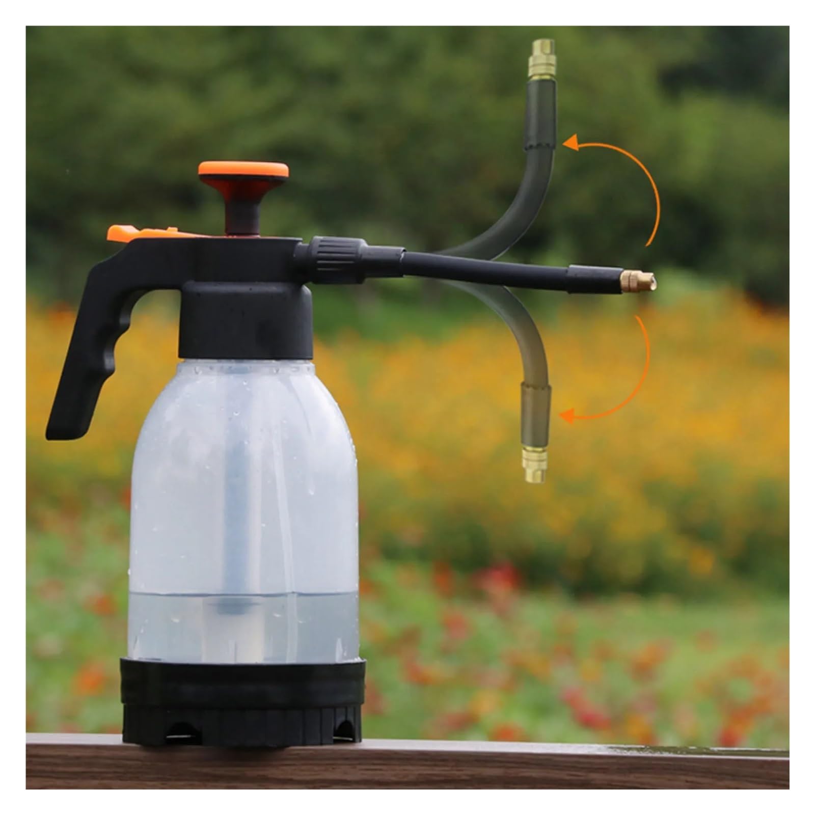 1,2 L Gartenblumen-Sprühgerät, Handbewässerungssprühgerät for Zimmerpflanzen, Autoreinigung Und Haushaltsgebrauch(Swivel Rod)