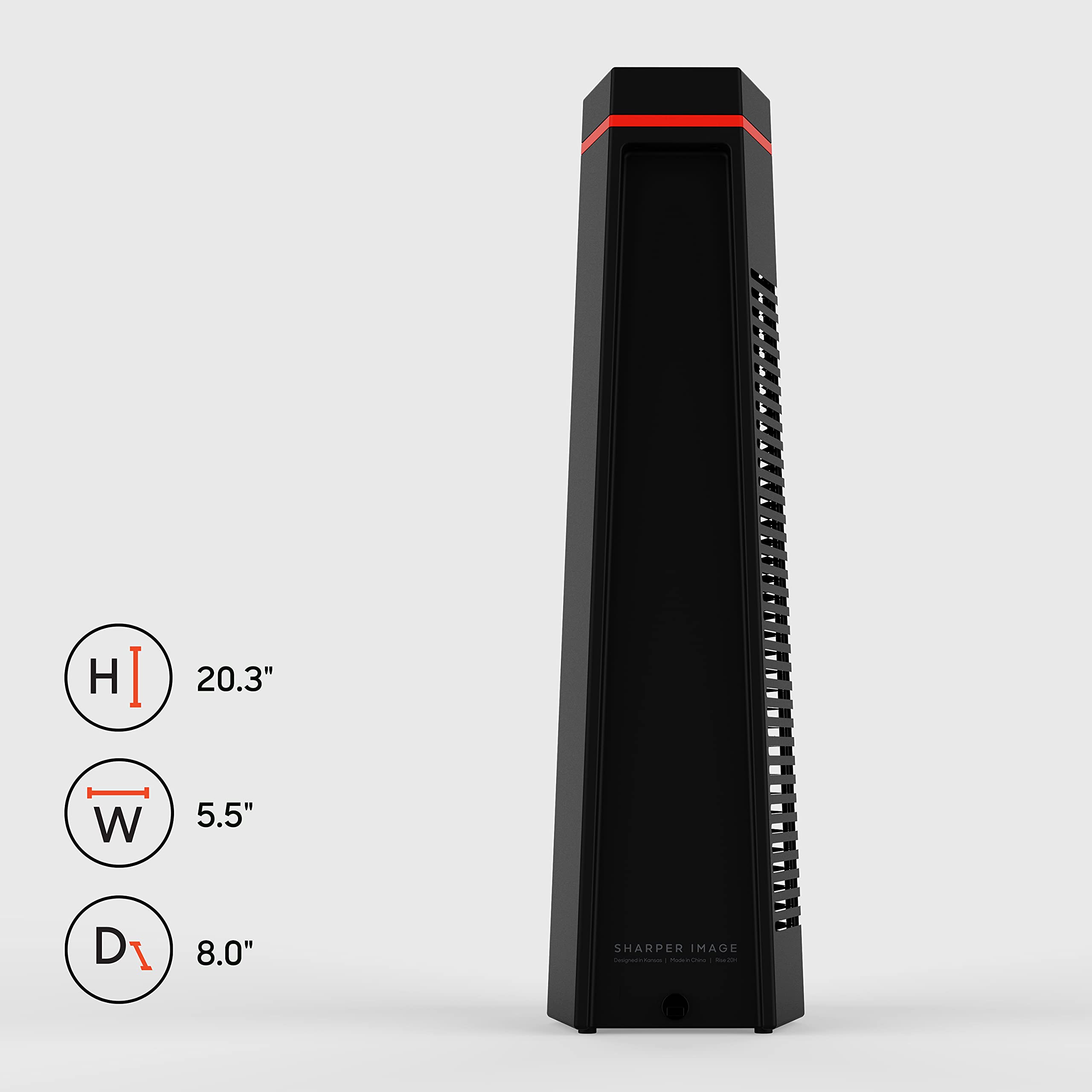 Amazon.com: Sharper Image RISE 20H Tower Space Heater, Black : Everything  Else