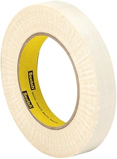 3M Glass Cloth Electrical Tape 69, 1.125" width x 36yd length (1 roll), White