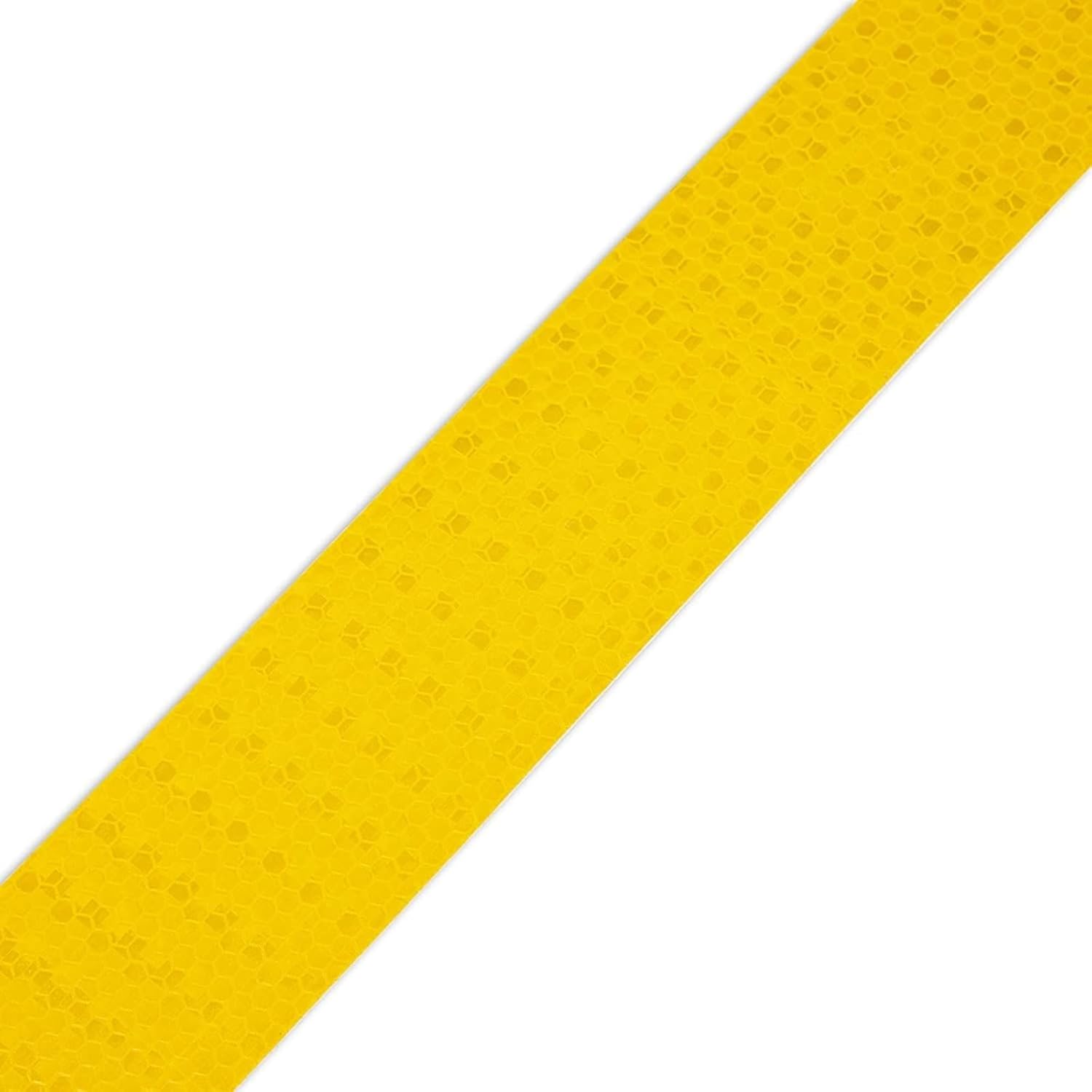 Stockroom Plus Yellow Reflective Tape - 2 in x 30 ft Roll - Yellow Stair Tape for Walkways, Trailers & Bikes - Outdoor Reflective Safety & Durable Adhesive (Pack of 2)