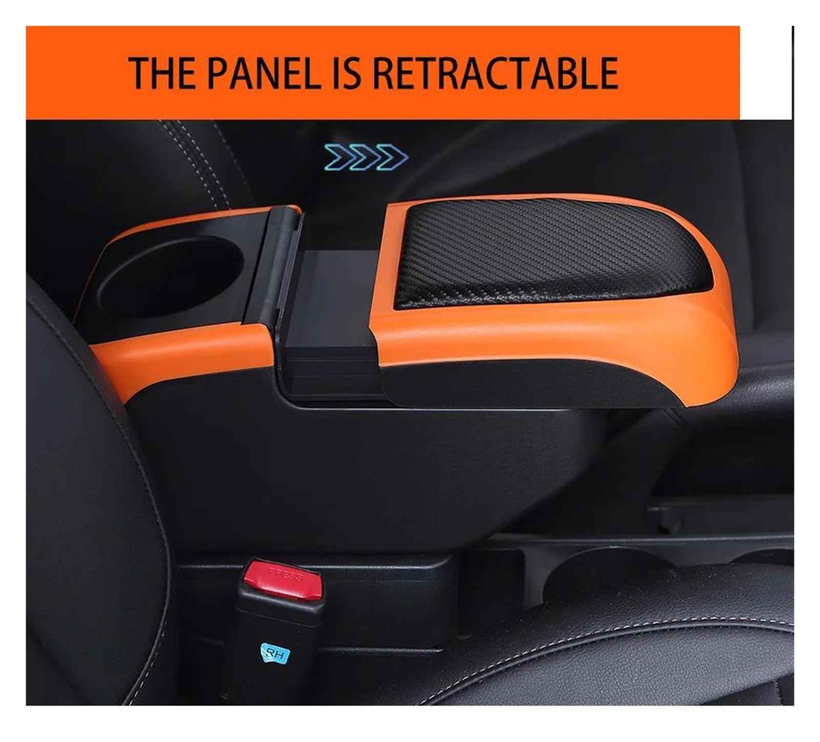 accoudoirs boîte de rangement Pour Renault Pour Captur Pour Clio 3 IV Coffre Rangement Accoudoir Voiture Renfort D'accoudoir Rehausser Les Détails Intérieurs(Black Red)