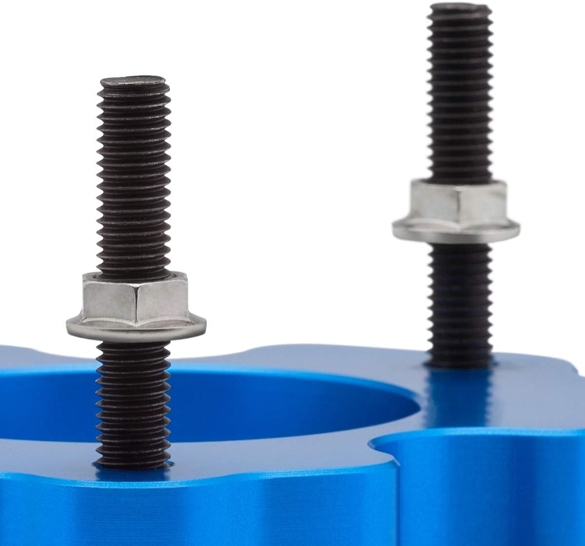 Supreme Suspensions - Front Leveling Kit for 2010-2017 Ford F150 Raptor SVT 2" Front Suspension Lift T6 Aircraft Billet Strut Spacers (Blue)