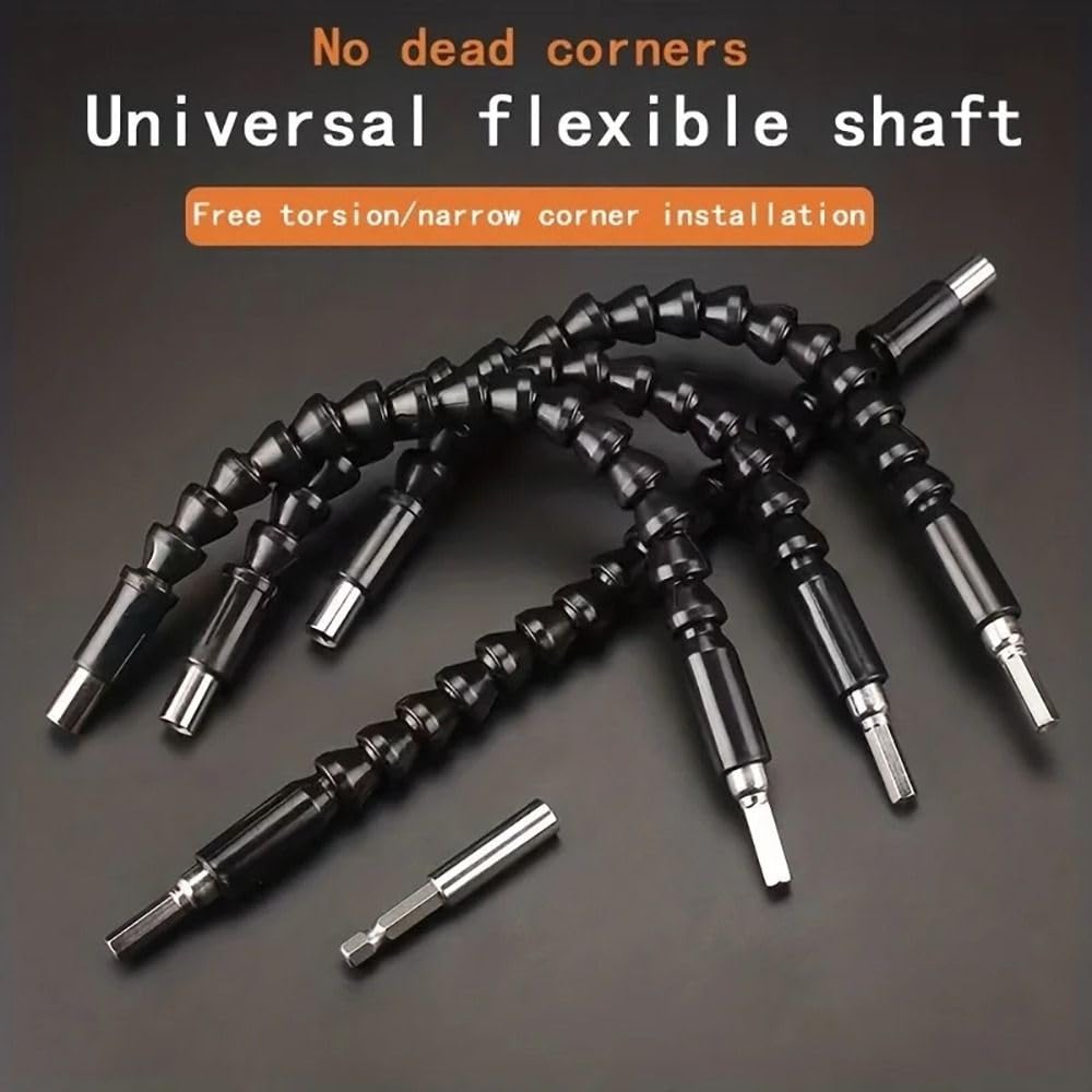 Flexible Shaft Extension Rod - 200/250/300mm Bendable Hex Shank Drill Bit Connector(300mm)