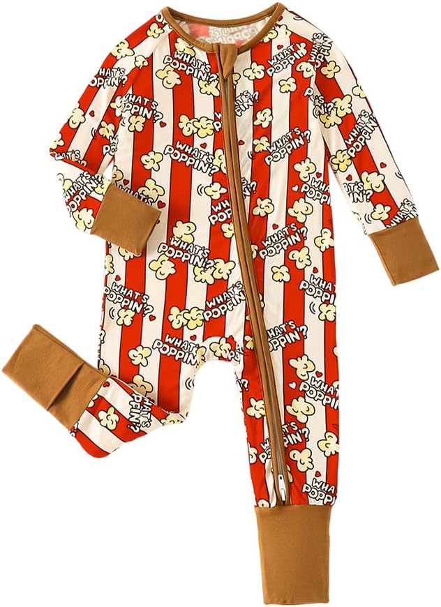 Bamboo Viscose Baby Romper Long Sleeve 2 Way Zipper Footies Baby Clothes for Boys and Girls