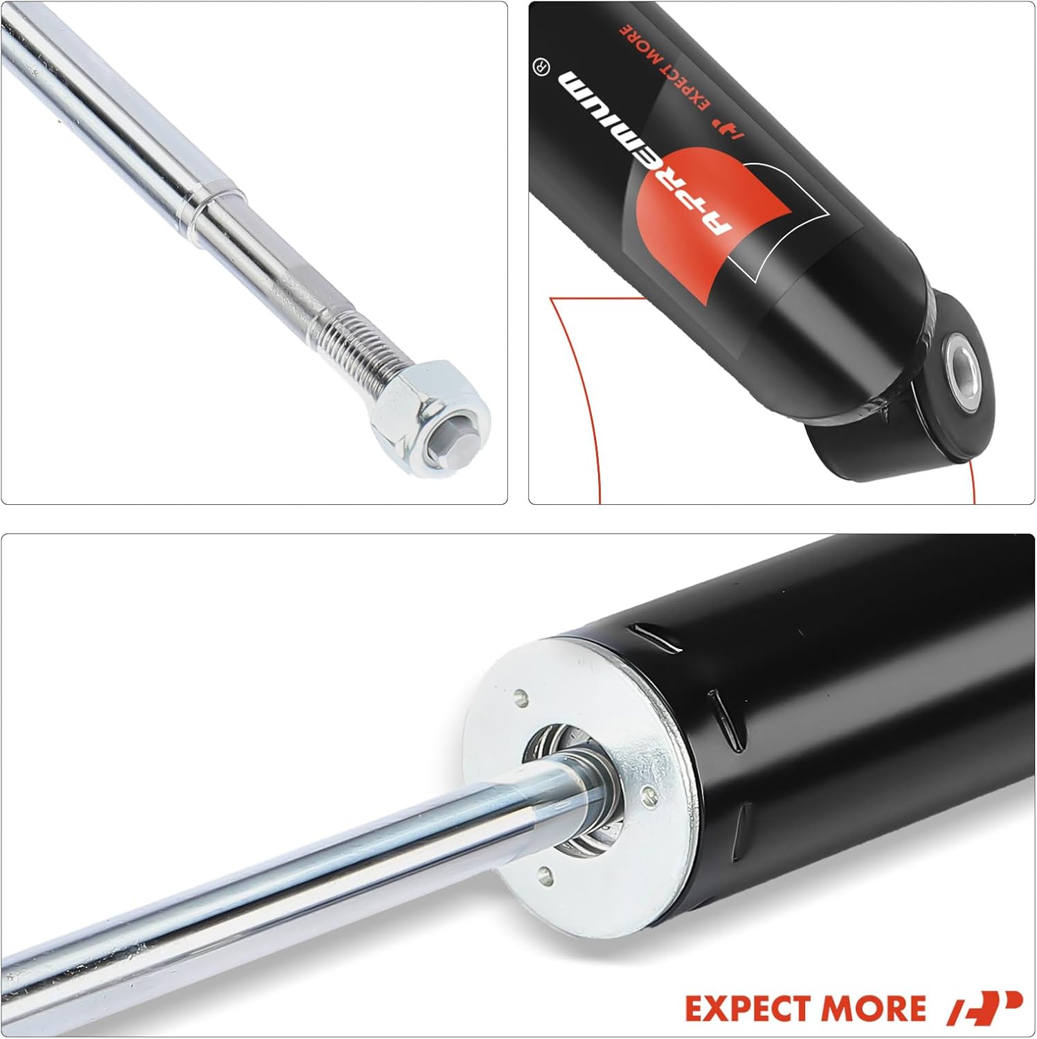 A-Premium Front Pair (2) Shock Absorber Compatible with Jaguar XJR, XJ8, Vanden Plas, 1998-2003, Driver and Passenger Side