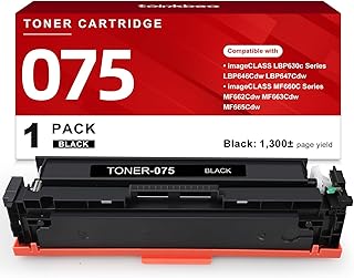 075 Black Toner Cartridge Compatible Replacement for Canon 075 075H Black Toner for Canon imageCLASS LBP646Cdw LBP647Cdw MF662Cdw MF663Cdw MF665Cdw LBP640 LBP640C MF660 MF660C Ser…