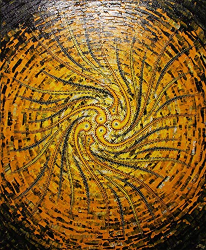 Peinture contemporaine Sens jaunâtre : illuminez votre bureau moderne
