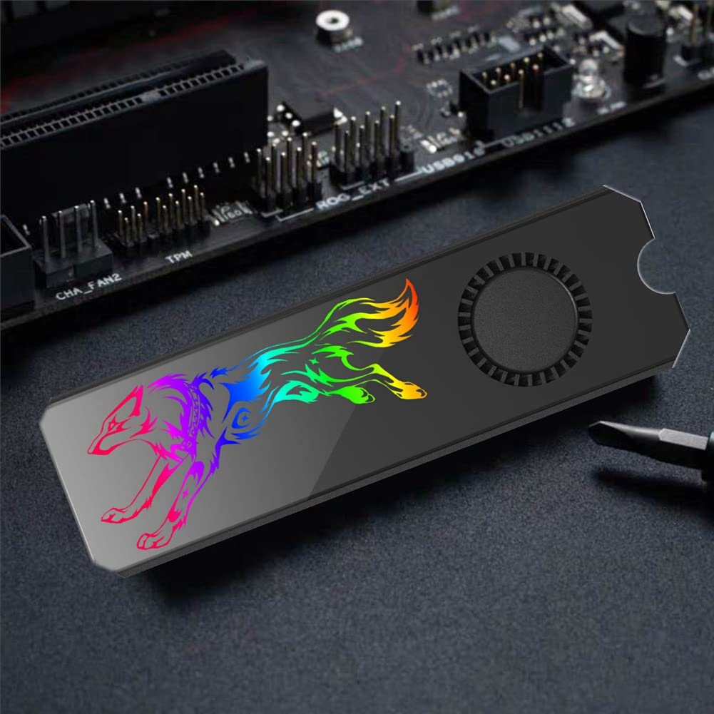 3X M2 SSD chłodnica chłodząca korpus 5 V ARGB M.2 2280 Solid State Disk płyta chłodnica wentylator ciepła podkładka