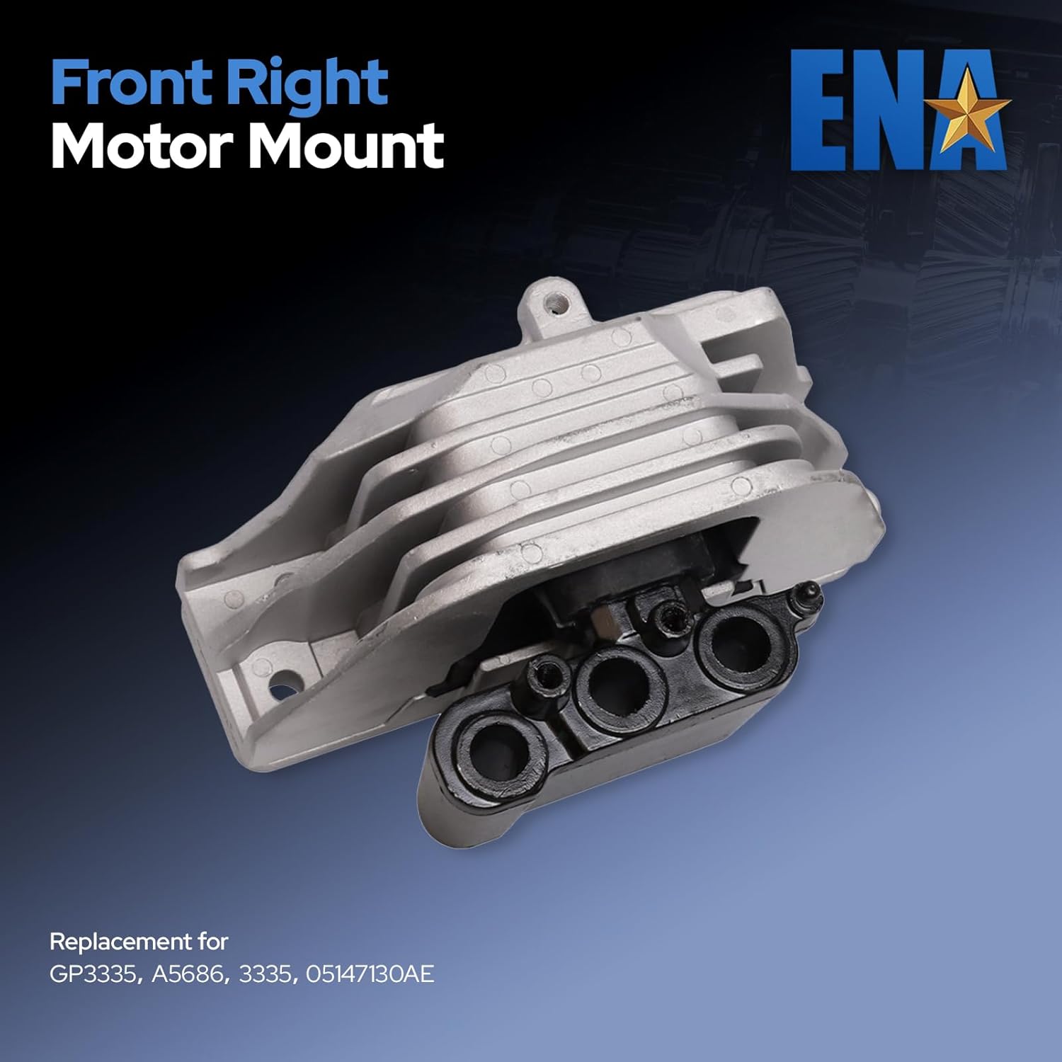 ENA Engine Motor and Trans Mount Set of 3 Compatible with Dodge 2011 2012 2013 2014 2015 2016 2017 Journey 2.4L L4 Replacement for A5686 A5687 A5754