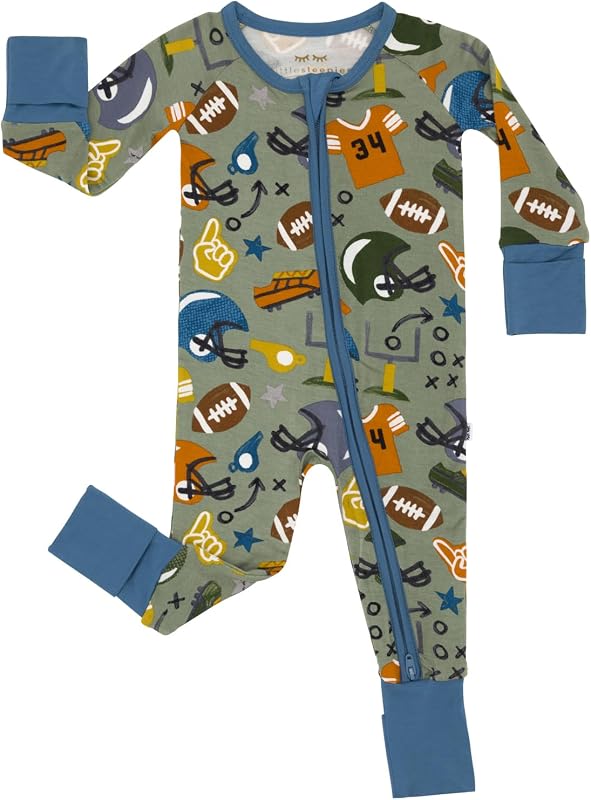 Little Sleepies Pajamas for Baby Boys & Girls, Viscose from Bamboo Baby Pajamas, Sleepers, 2-Way Zipper PJs | 2-way zipper, boys & girls kids pajamas, family matching, tagless, eczema-friendly, fold-over cuffs, seasonless, Preemie-3T
