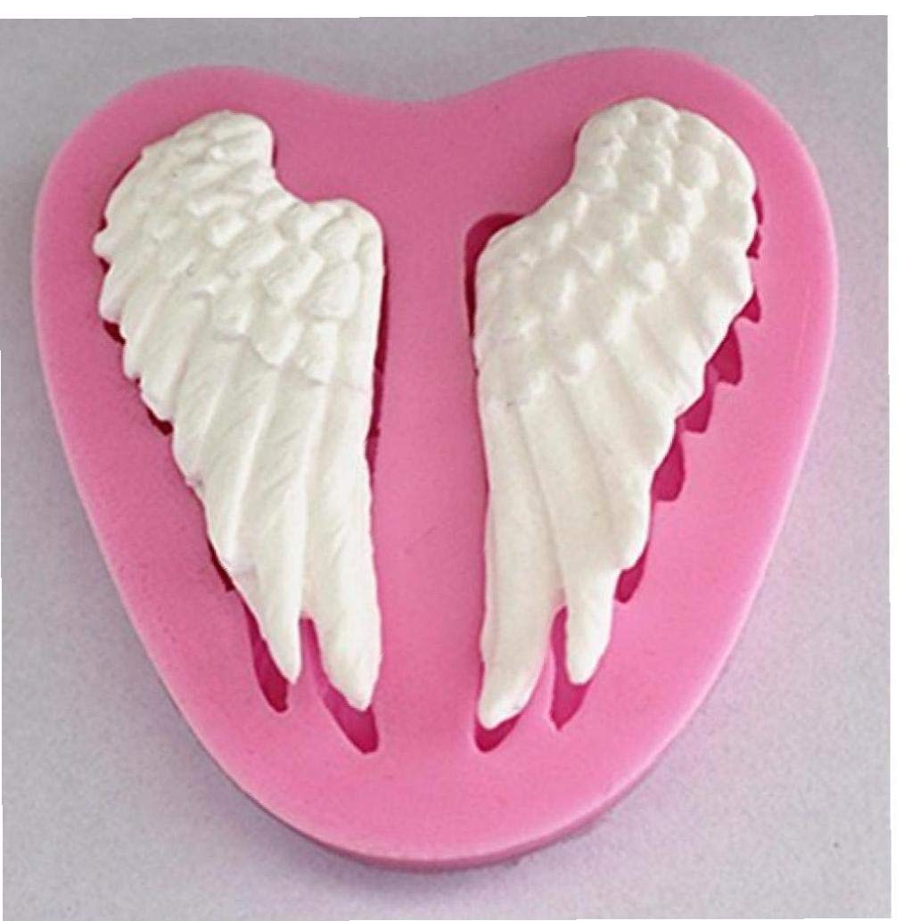 Lankater Pink Angel Wing Fondant Silicone Sugar Craft Molds Diy Cake Diy Decorating Moulds