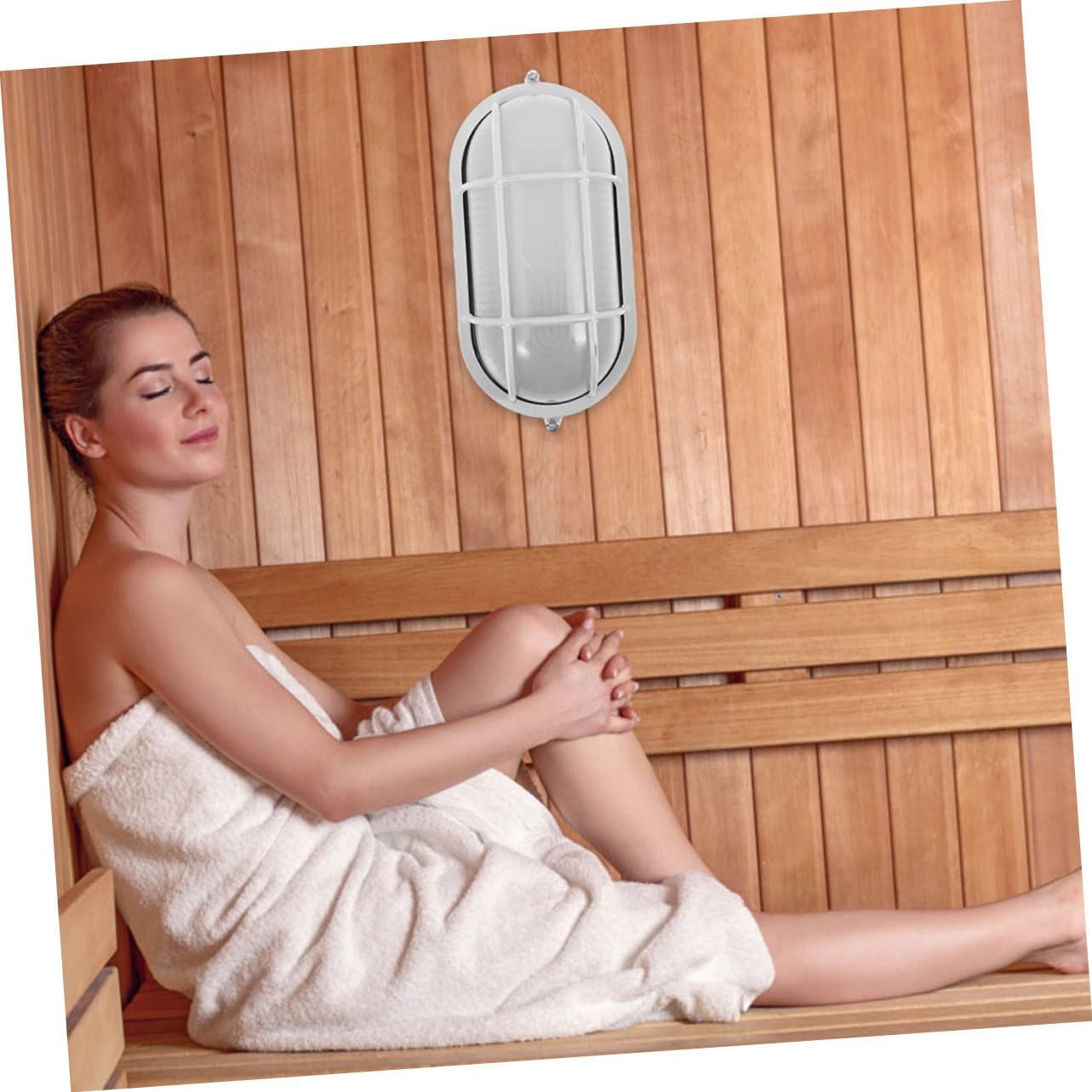 ibasenice 2pcs Sauna Room Light Fixture -Explosion Indoor Lamp Die-cast Stylish Design for Steam Rooms Wet Areas Lighting for Saunas