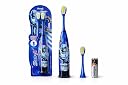 CuddleCubs Kids Electric Toothbrush for Children 3–12 Years, Sonic Battery Tooth Brush with Soft Bristles, Waterproof Cartoon Design, Extra Brush Head Included (Blue) gallery image