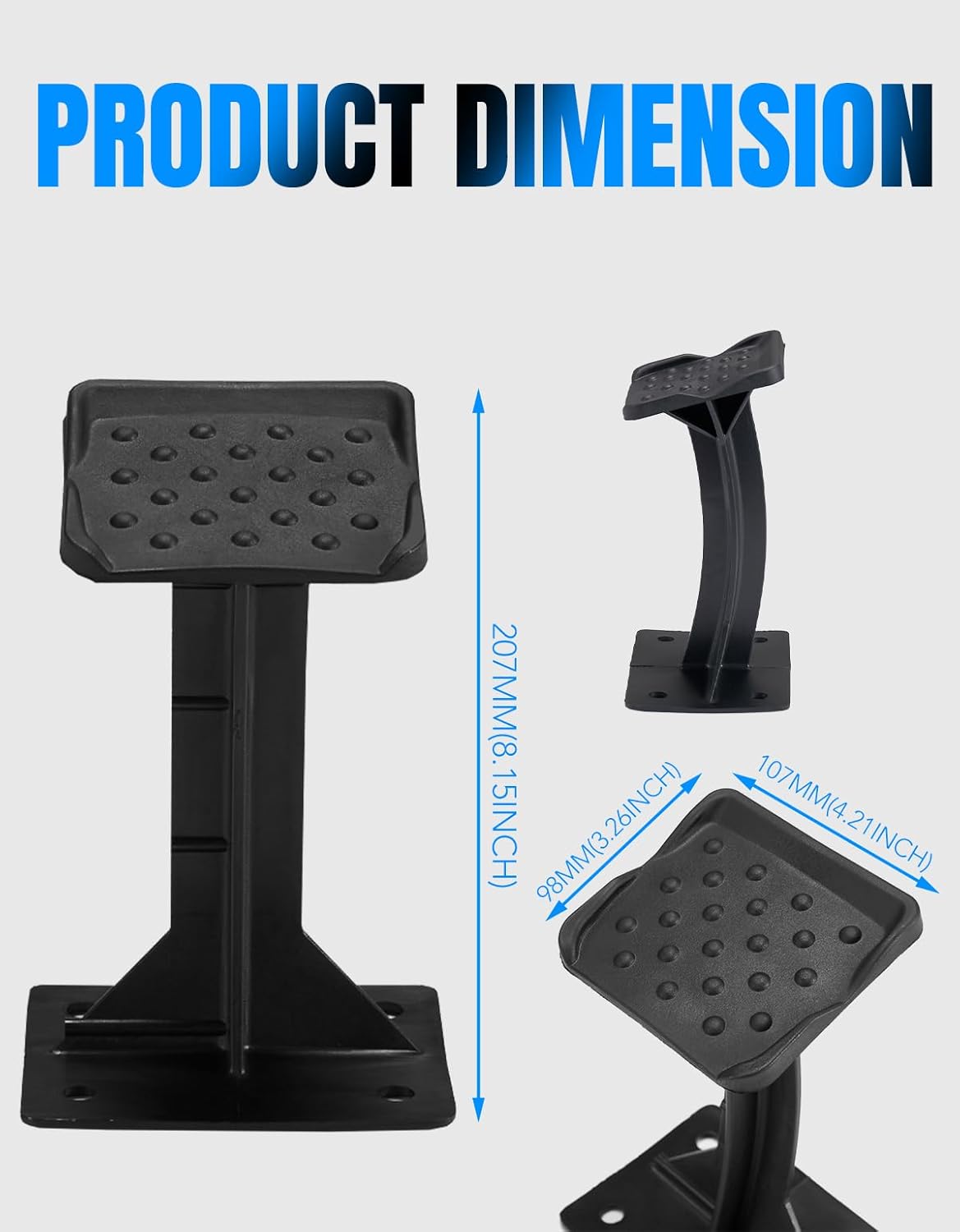 A & UTV PRO ATV Passenger Foot Rest for Polaris Sportsman 570 450 2021-2025 Accessories, Rear Lounger Foot Pedestal Anti-Slip Foot Pegs Pedal, 2PCS