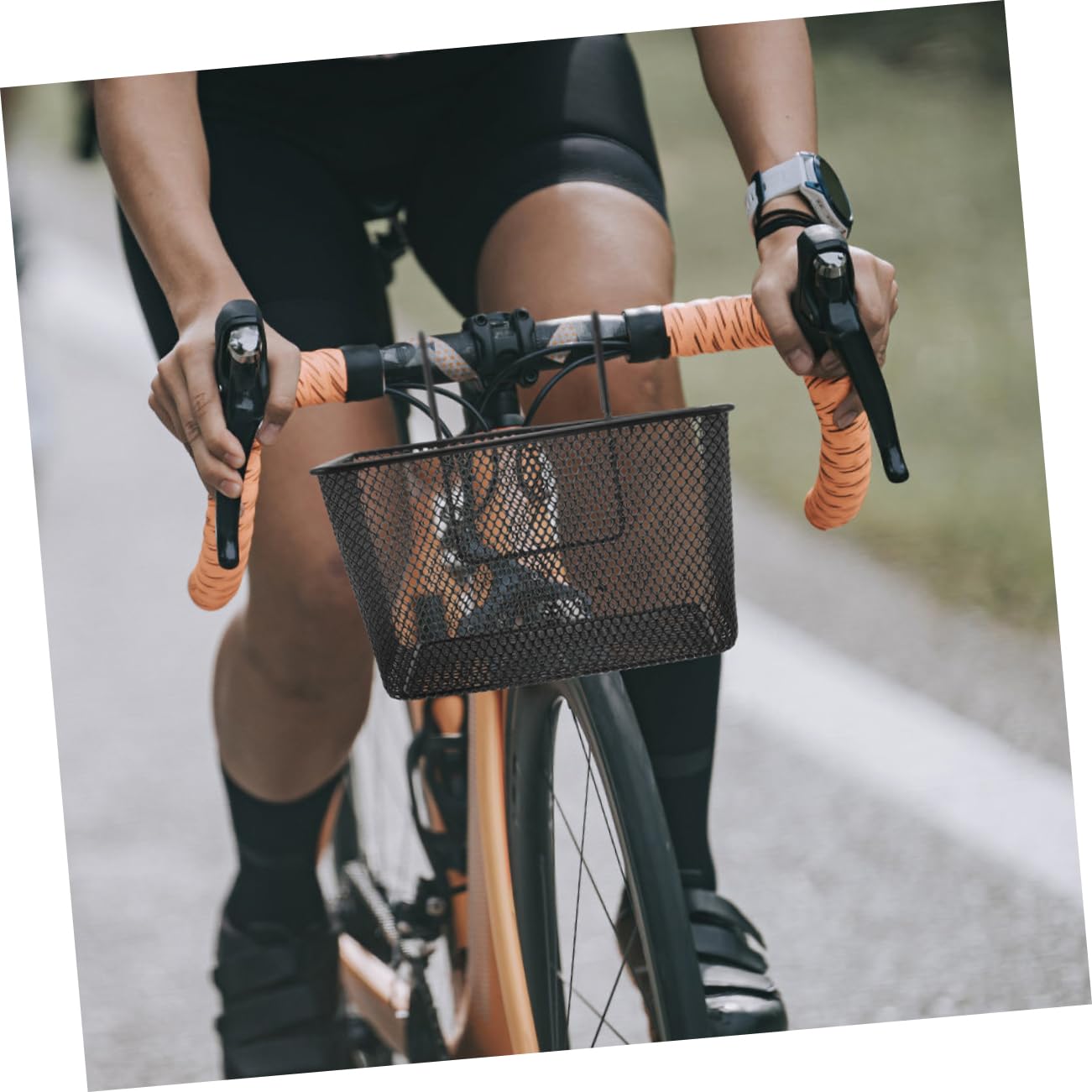 Sosoport 2piezas Cesta Delantera Bicicleta Eléctrica Resistente para Patinete Decorativa
