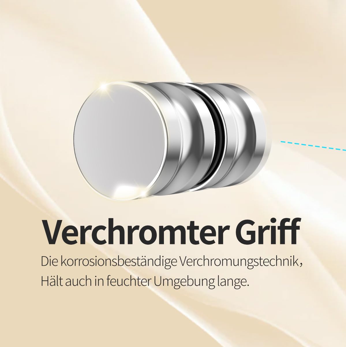 Duschkabine Eckeinstieg 90x90x185 cm, Eckdusche mit Falttür, Duschabtrennung aus 6mm ESG Nano Glas, platzsparende Duschwand für Badezimmer, ohne Duschwanne