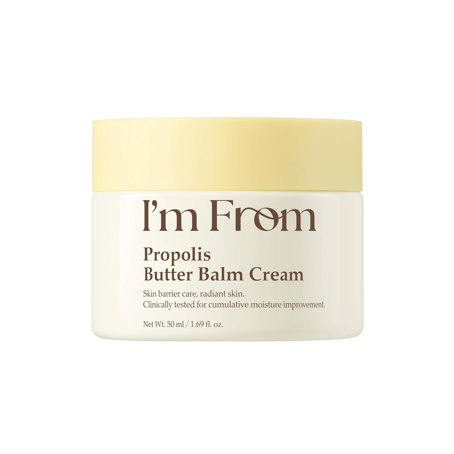I’m From Propolis Butter Balm Cream, Deep Moisturizing Barrier Repair Cream with Propolis & Honey Extract, Rich Butter Balm Texture for Dry & Sensitive Skin, Korean Skincare, 1.69 fl. oz