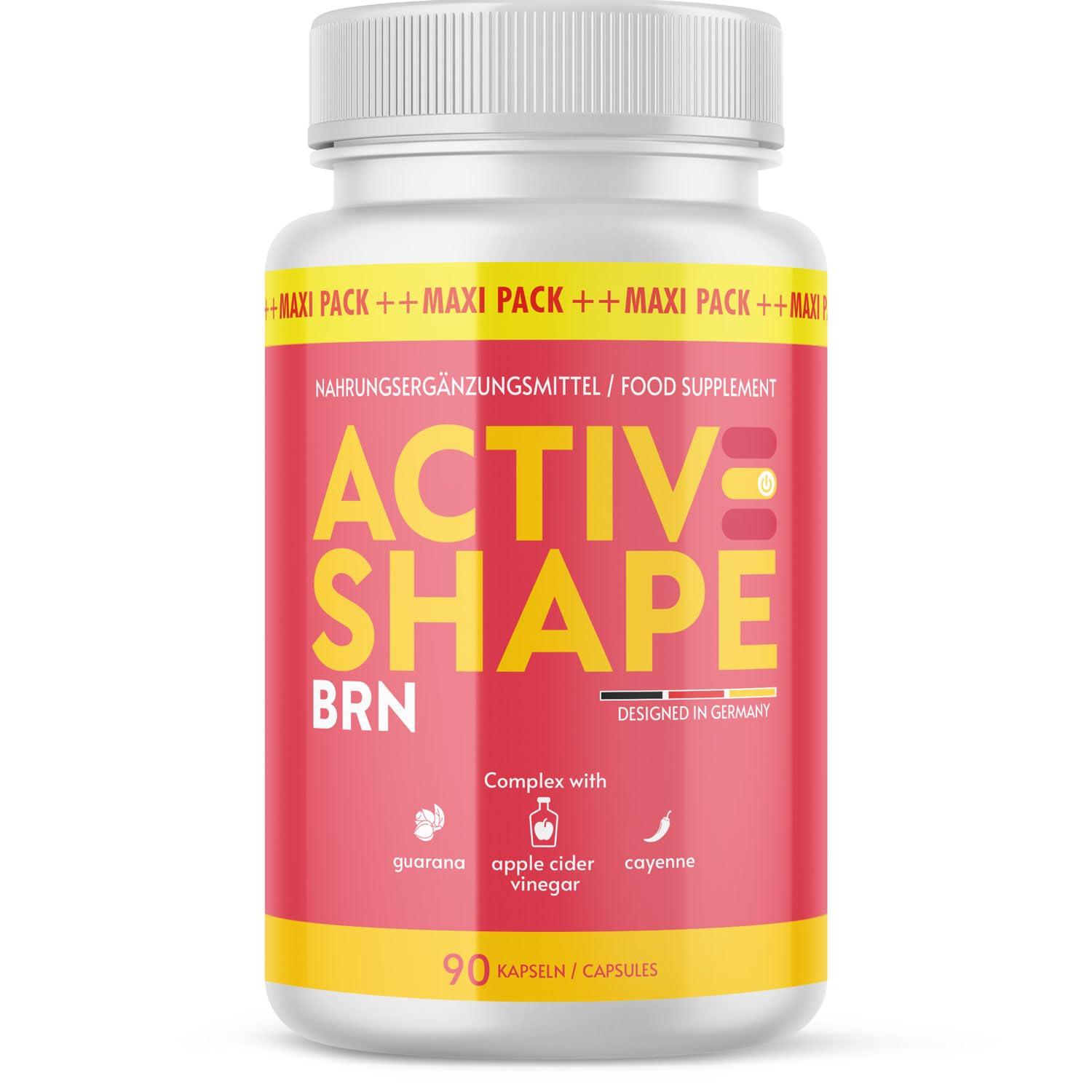 ActiveShape Brn Gélules | Le compagnon idéal pour atteindre vos objectifs | Pour hommes et femmes | Contenu 90 gélules
