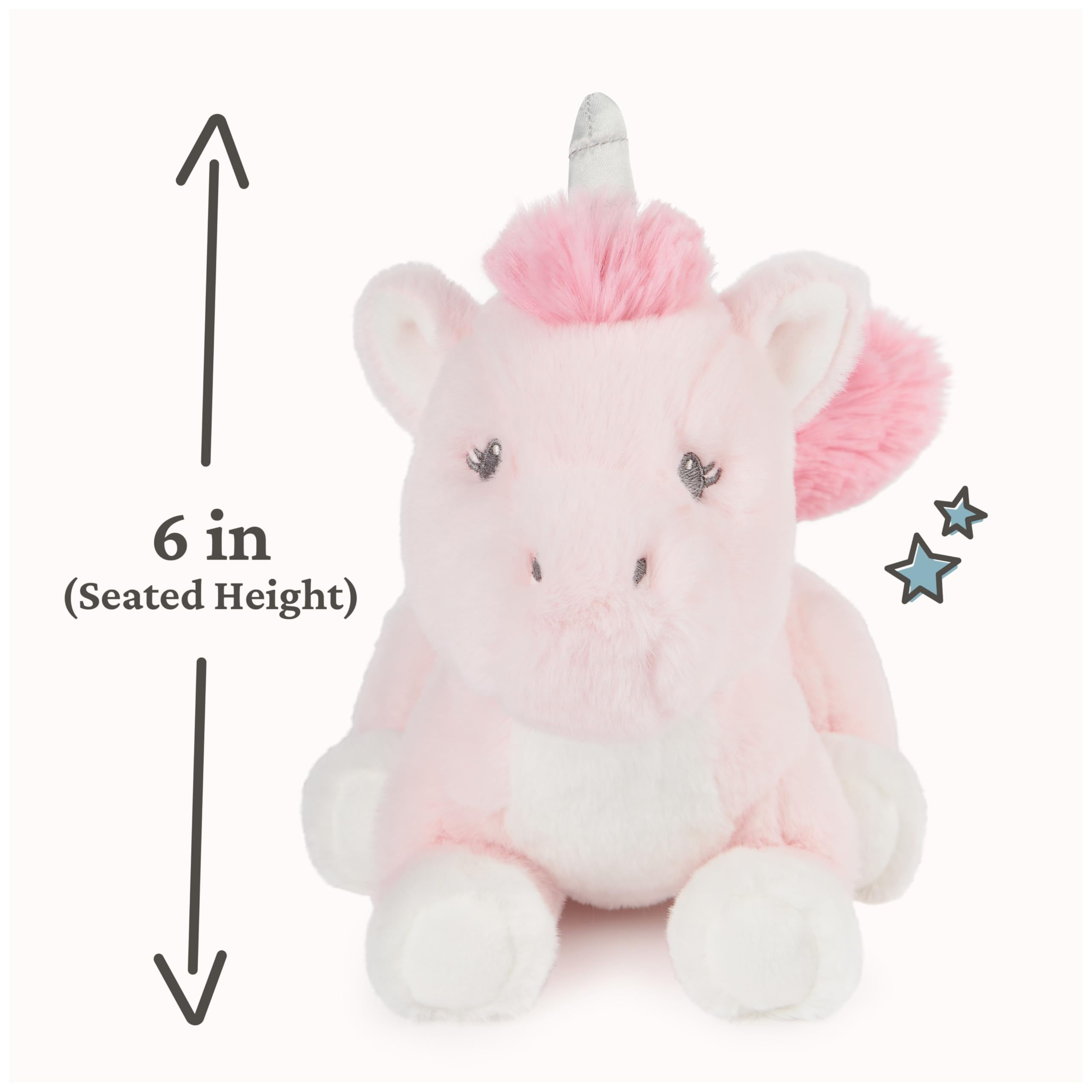 GUND Baby Alora - Peluche a forma di unicorno, per neonati e bambini, rosa, 25,4 cm