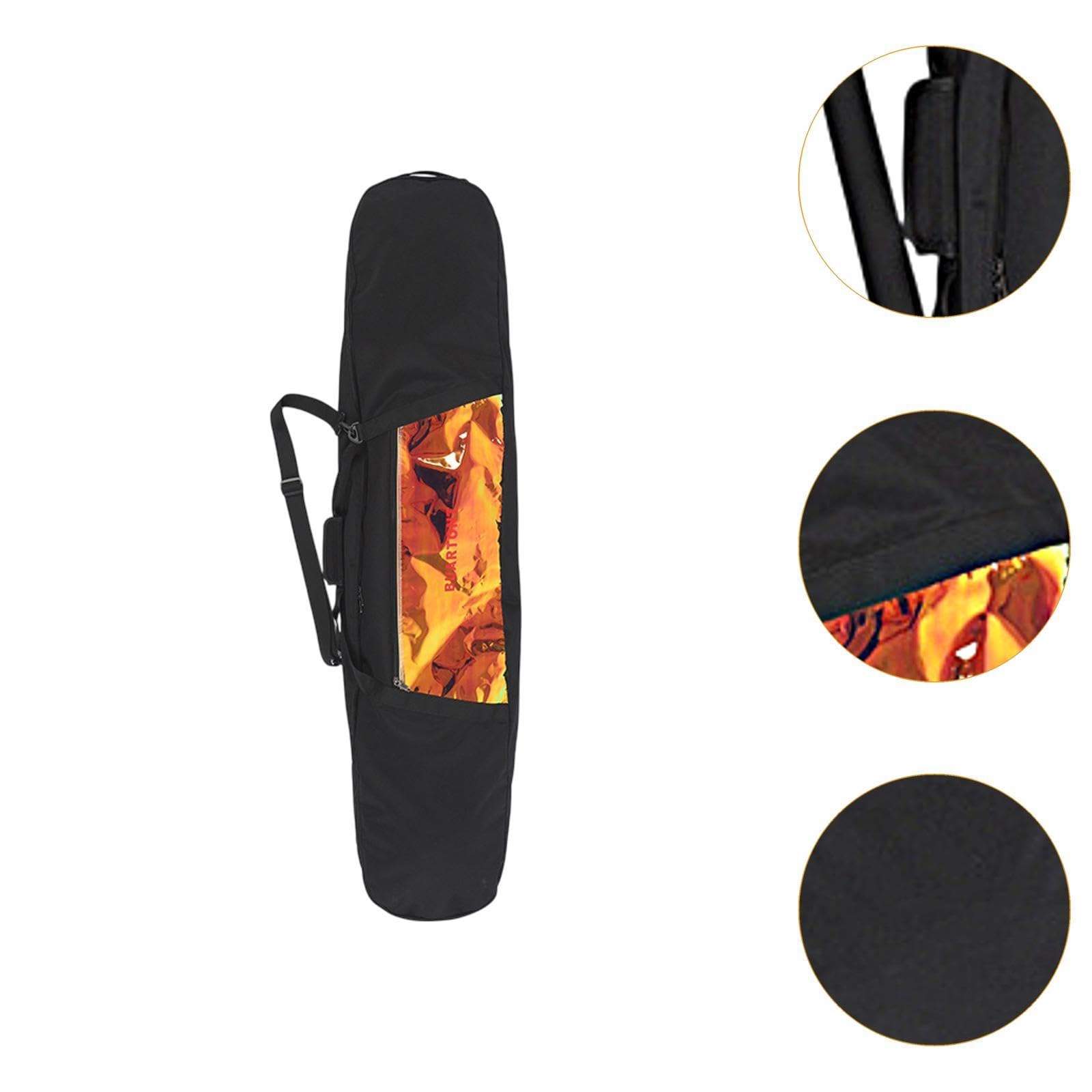 kowaku Snowboard Bag Snowboard Carry Case Portable Skate Bag Travel Transport for Single Snowboard Ice Skating Air Travel Road Trips, Black