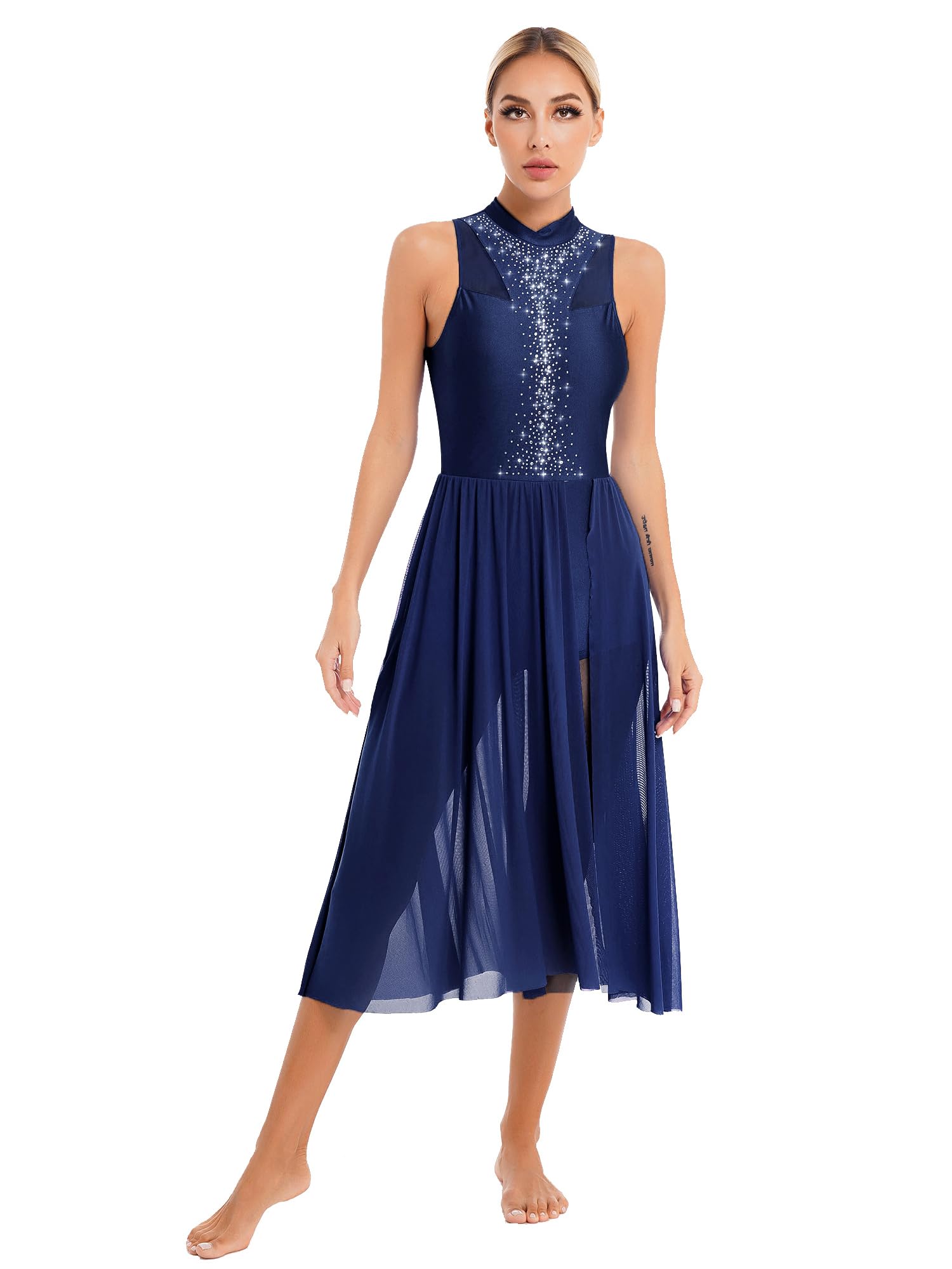 Freebily Femme Robe Danse Latine Tango Salsa Justaucorps