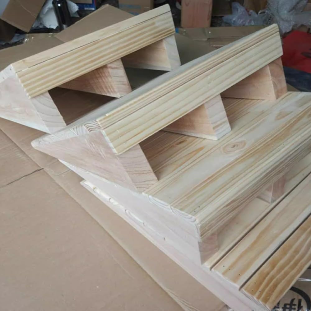 Rampa De Entrada De Madera, 15cm Alto Rampa Umbral Portátiles Rampa De Umbral De Puerta Antideslizante Rampas De Acceso para Silla De Ruedas, Andador(Rise: 7cm/2.8in)