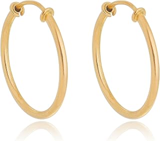 Brinco em Ouro 18k Argola Fio Redondo 18mm