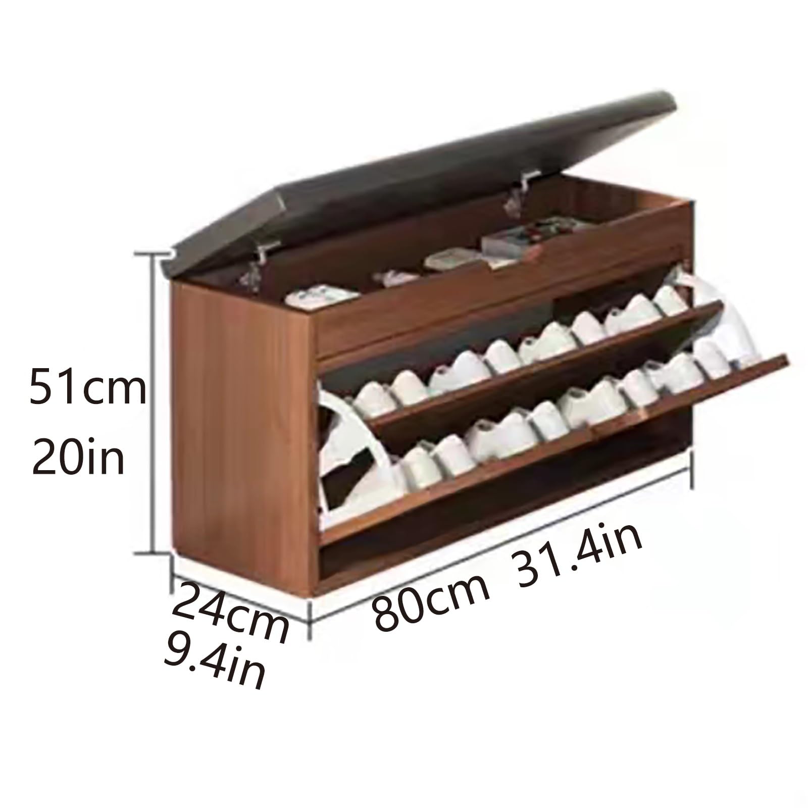 Armadietto Portaoggetti Panca Con Seduta, Mobile Di Stoccaggio A 3 Ante Per Ingresso, Soggiorno E Camera Da Letto, 100 X 30 X 69,5 Cm, Colore Legno (colore Legno, 3 Porte