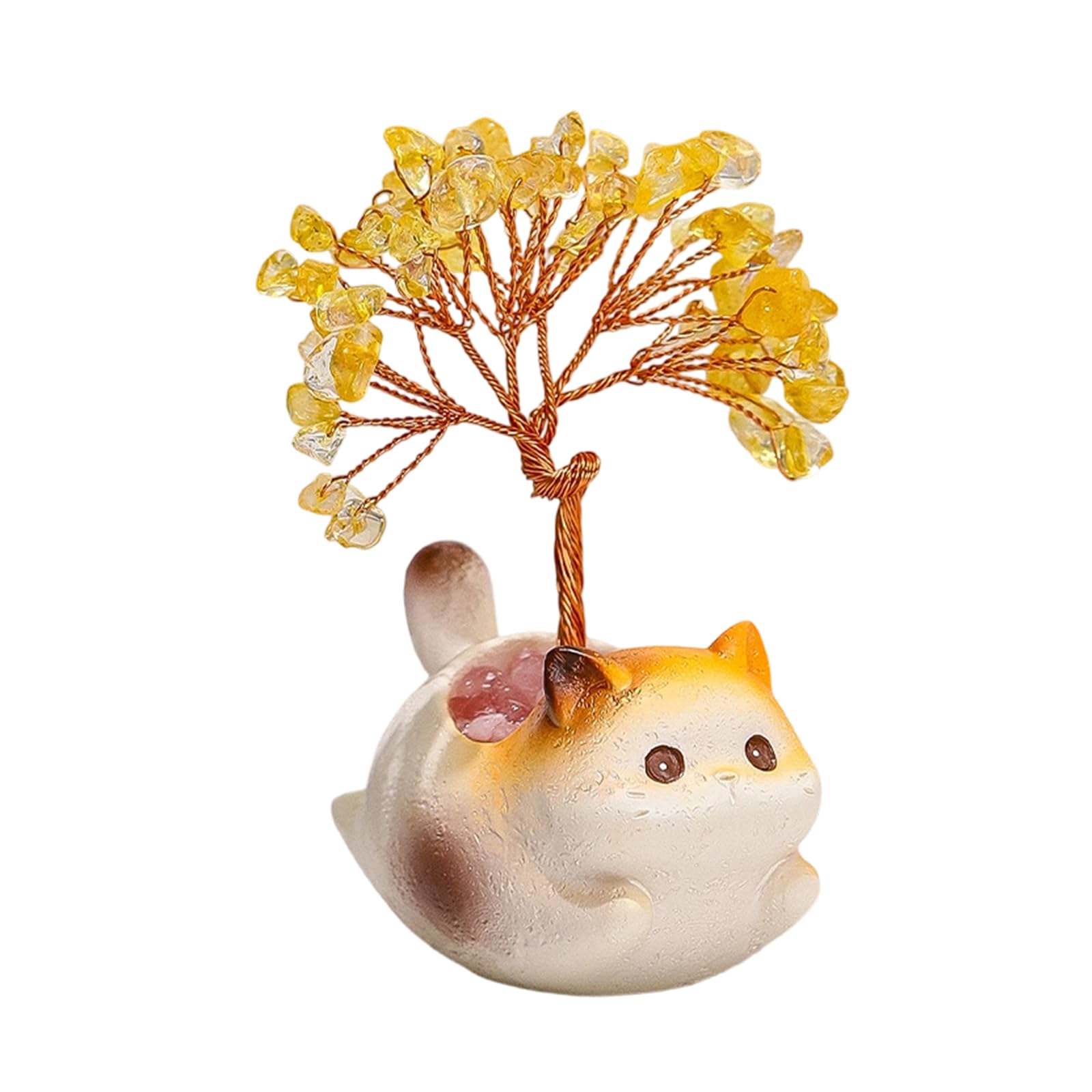 Arbre d'argent en cristal naturel Feng Shui pour décoration de table moderne