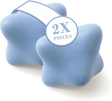 Tsubo-Oshi Massage Tools 2-Pack Pressure Point Reflexology Tool - Handheld Silicone Massager for Knots, Muscle Tension & Relaxation - Vegan