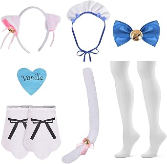 Linglong Anime Cosplay Dress Apron Dress Maid Dress for Women Girl Halloween Costume